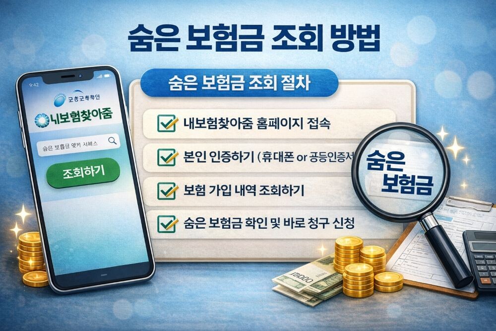 2026 미지급 보험금 찾는 법 7단계|숨은 보험금 조회부터 환급까지 완벽정리 2 ChatGPT Image 2026년 3월 1일 오후 11 09 10