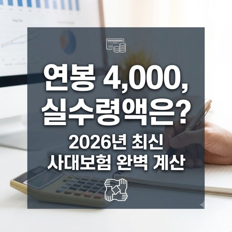 연봉 4000 실수령액