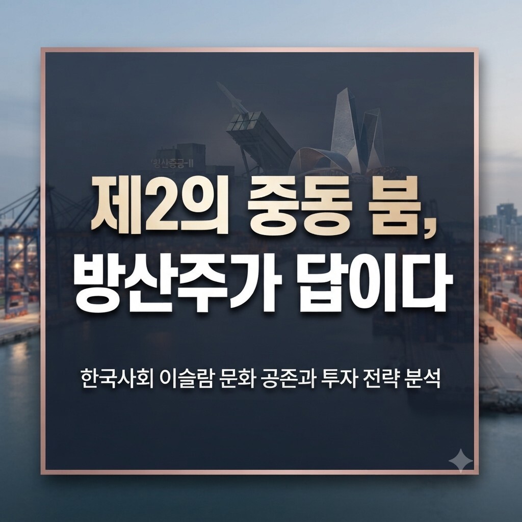한국사회 무슬림 공존과 방산관련주 포함 3가지 투자 핵심 전략 1 방산관련주
