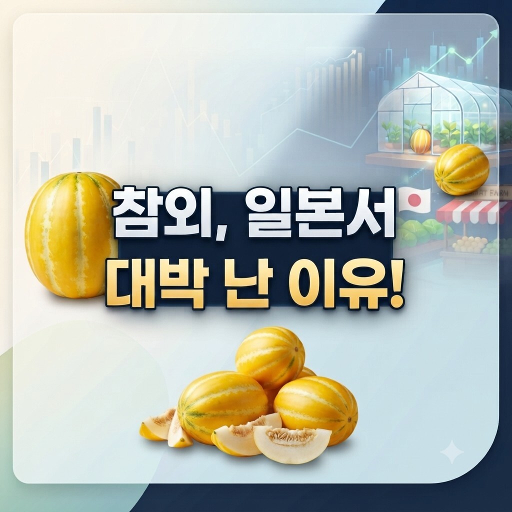 일본에서 대박 난 참외, 2026년 상반기 K-과일 수출 1,300억 돌파와 스마트팜 관련주 주식 전망 1 참외