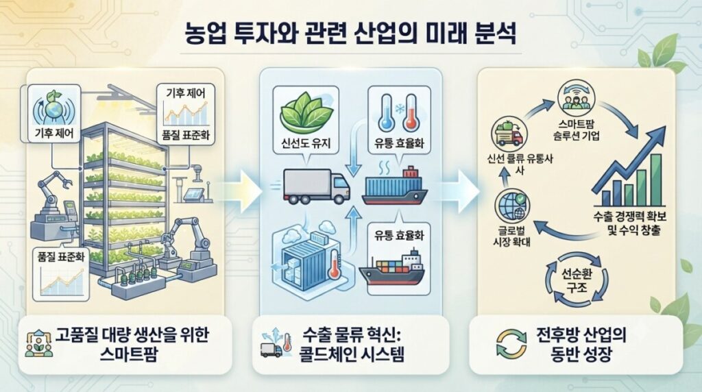 일본에서 대박 난 참외, 2026년 상반기 K-과일 수출 1,300억 돌파와 스마트팜 관련주 주식 전망 3 Gemini Generated Image rdzrqordzrqordzr