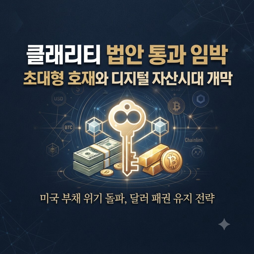 클래리티법안 통과 임박? 비트코인 시장에 미칠 3가지 초대형 호재와 전망 1 클래리티법안